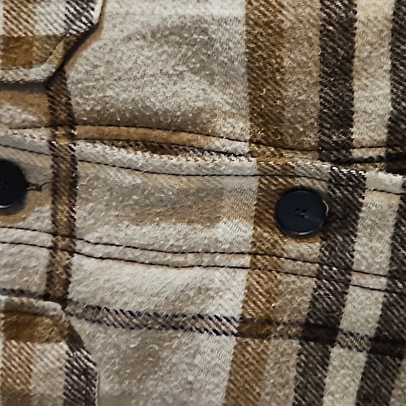 Zara women's medium long plaid cottagecore 90s Y2K grandma style over shirt - Picture 4 of 8